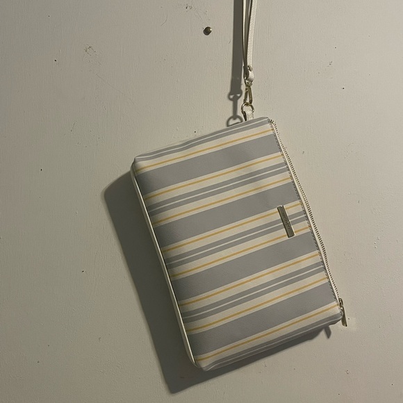 Nanette lepore Gray and Yellow Clutch with Wristlet - Picture 6 of 6